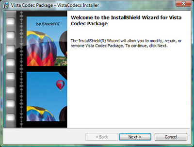 Vista Codec Package 5.9.8