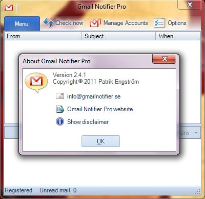 Gmail Notifier Pro 2.4.1 Portable